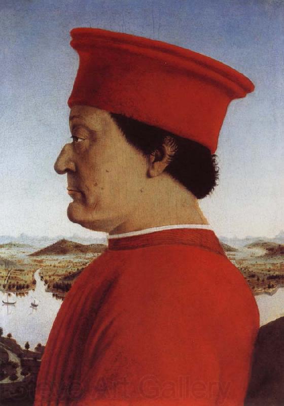 Piero della Francesca Dke Battista Sforza Norge oil painting art